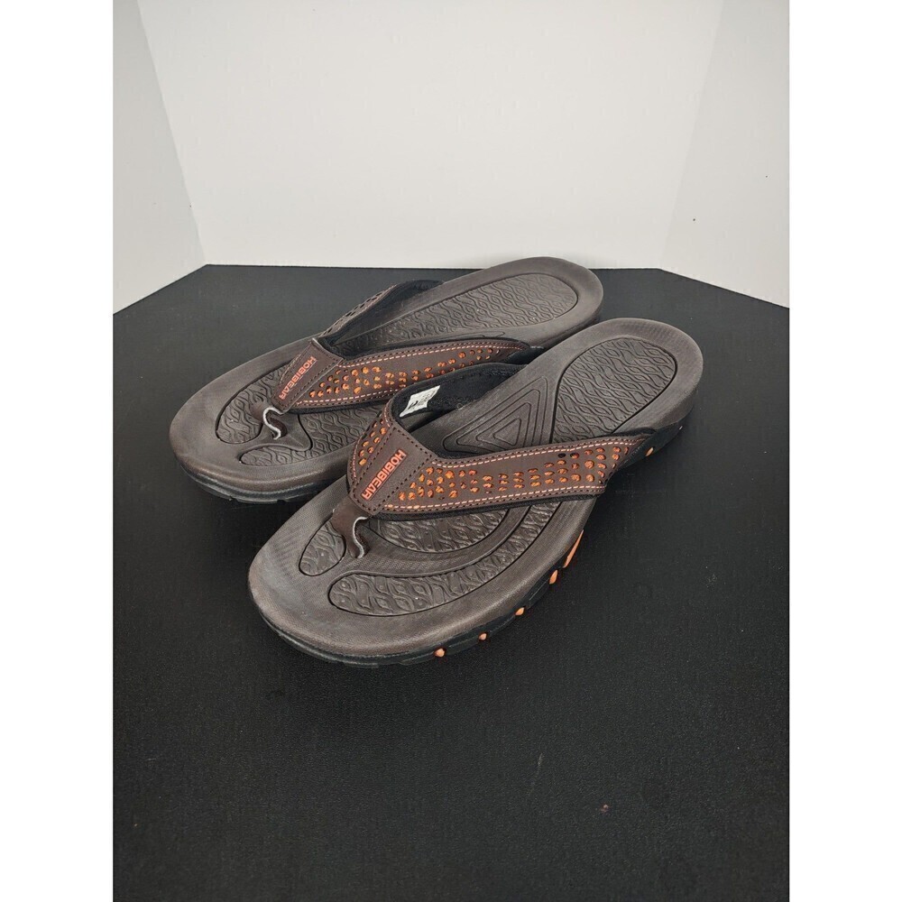 HOBiBEAR Men's Sandals US 10 EU 43 Brown and Orange